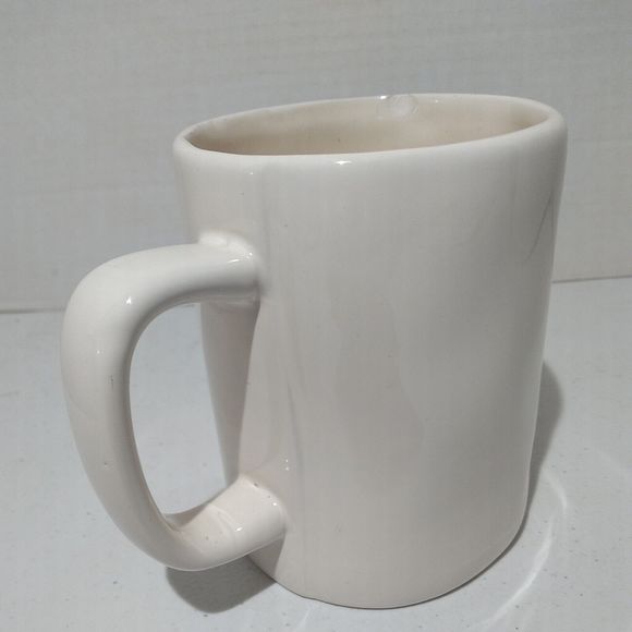 Rae Dunn I WOKE UP LIKE THIS Large Letter White Coffee Mug Big Farmhouse Style - Picture 8 of 10